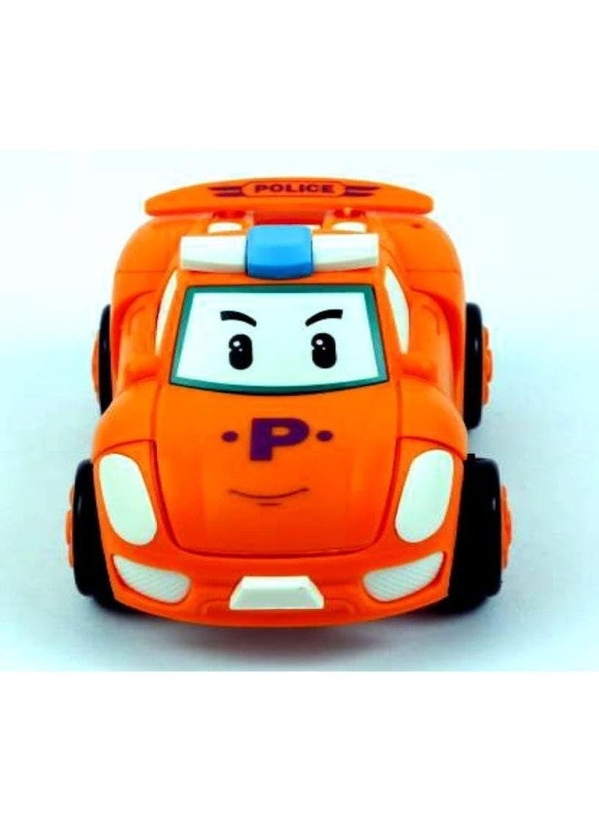 Manos Robot Car Push and Go for Kids, Push Button 360° Stunt Friction Cars,Mini Robot Toy Vehicle for Boys and Girls, Multicolor, - Image 2